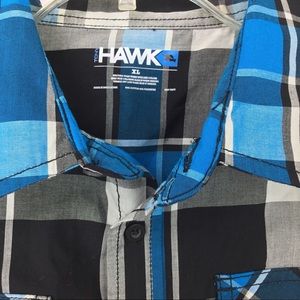 Tony Hawk plaid button up long sleeve shirt
